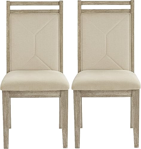 Progressive Furniture Beck - Juego de 2 sillas de comedor tapizadas, 19 pulgadas de ancho x 23 pulgadas de profundidad x 38 pulgadas de alto, color