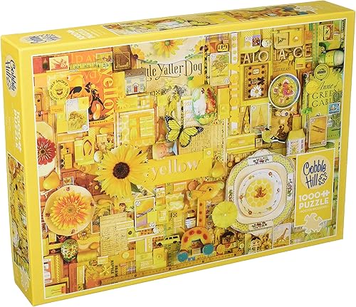 Cobble Hill - Rompecabezas de 1000 piezas, color amarillo