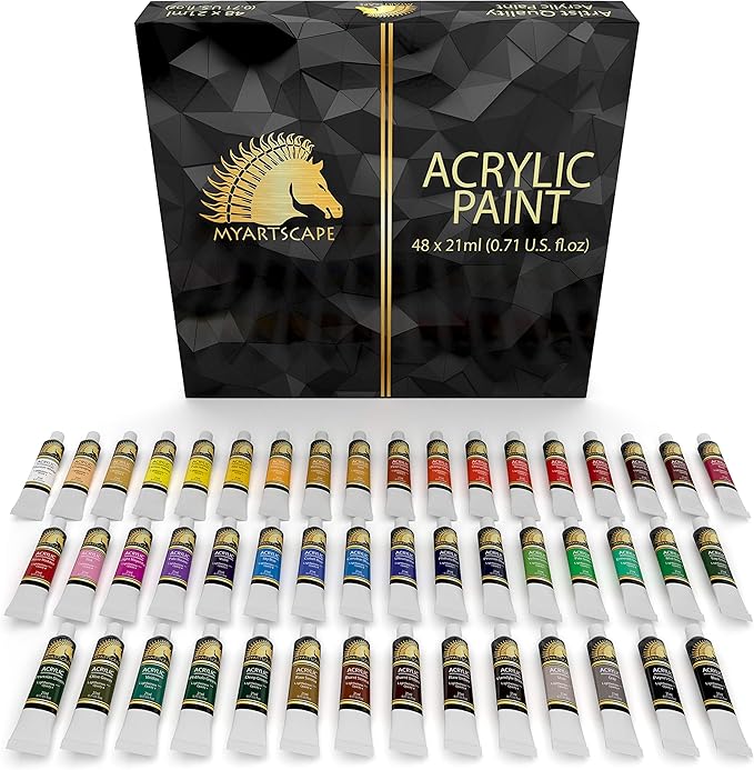 MyArtscape Acrylic Painting Tubes Set 48 x 21ml