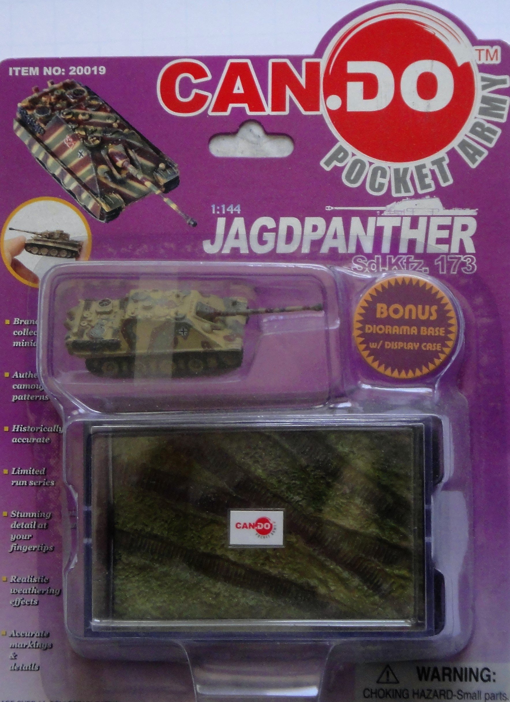 Cando1/144 Pocket Army Jagdpanther Sd.Kfz.173 Late Camo Scheme Spring 1945
