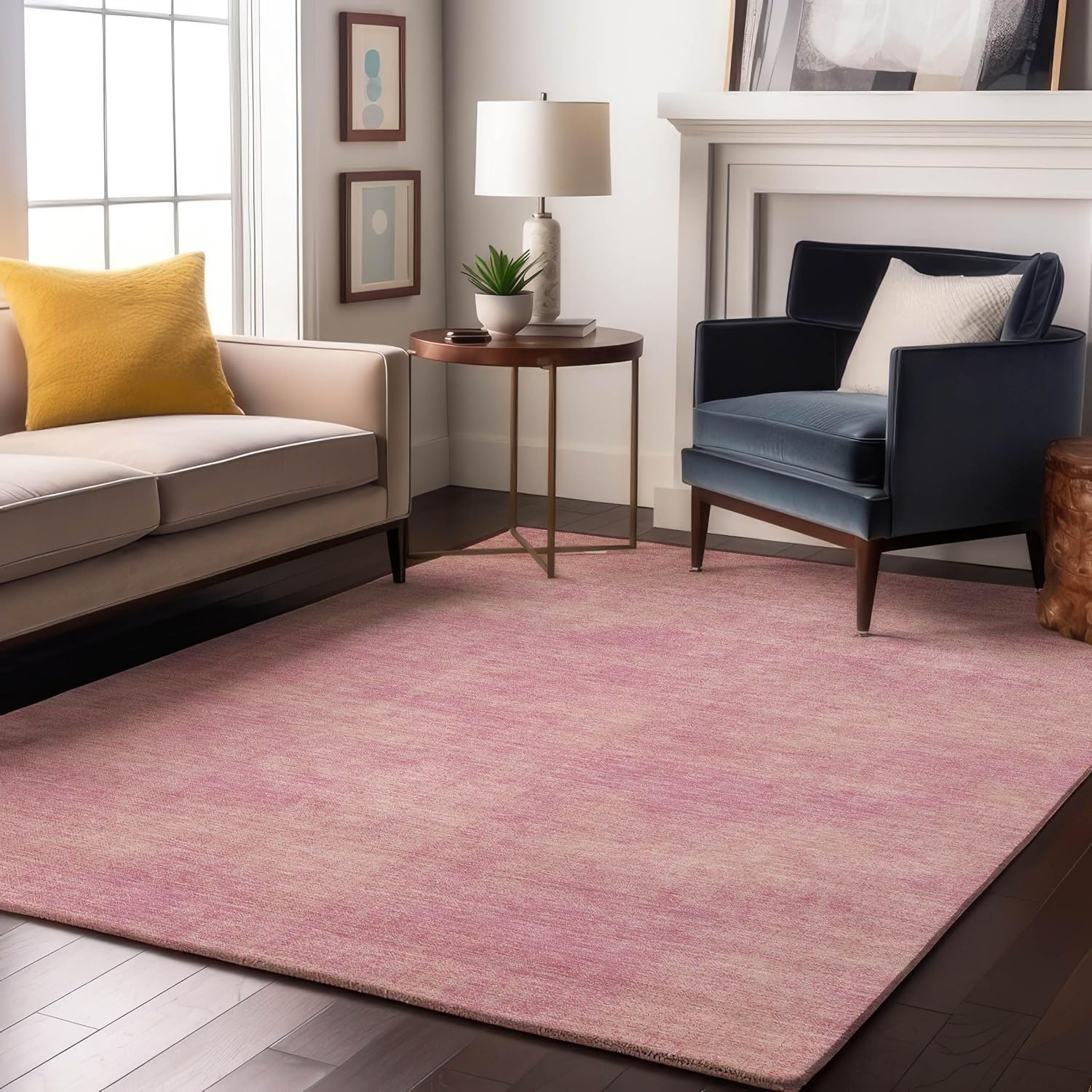 Addison Rugs Mayfield AMF1018 Brown 1'8" x 2'6" Indoor Premium Machine Washable Rug, Silky Soft, Easy Clean, Non Shedding, Bedroom, Living Room, Dining Room, Kitchen Rug
