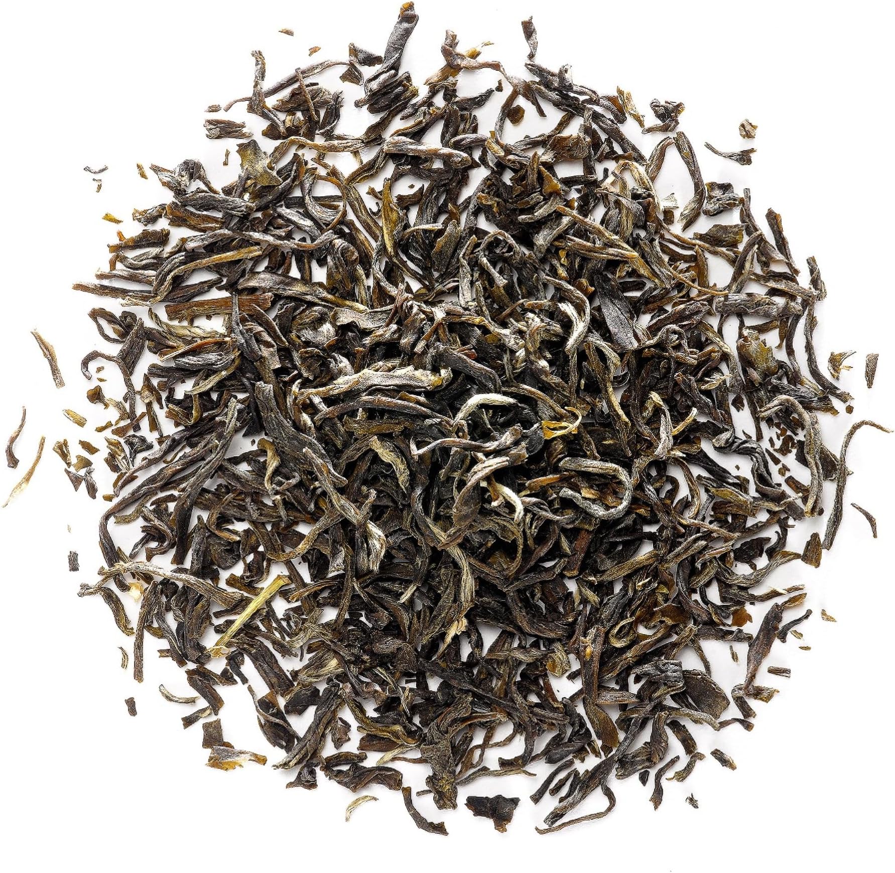 Loose Leaf Jasmine Green Tea Hand Scented - Fresh Flower Blossoms | Fragrant green tea leaves layered overnight with fresh jasmine flowers for a sweet floral aroma in every steeped cup
