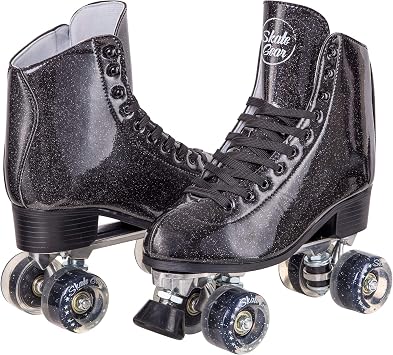 Skate Gear Sparkly Retro Quad Roller Skates