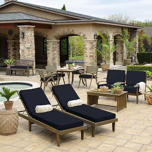 Miniatura 9 de Arden Selections ProFoam Performance - Cojín para tumbona para exteriores, 46 x 21, color negro ónix