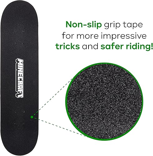 Miniatura 14 de Skateboard with Printed Graphic Grip Tape - Great for Kids and Teens, Cruiser Skateboard with ABEC 5 Bearings, Durable Deck, Smooth Wheels Barbie