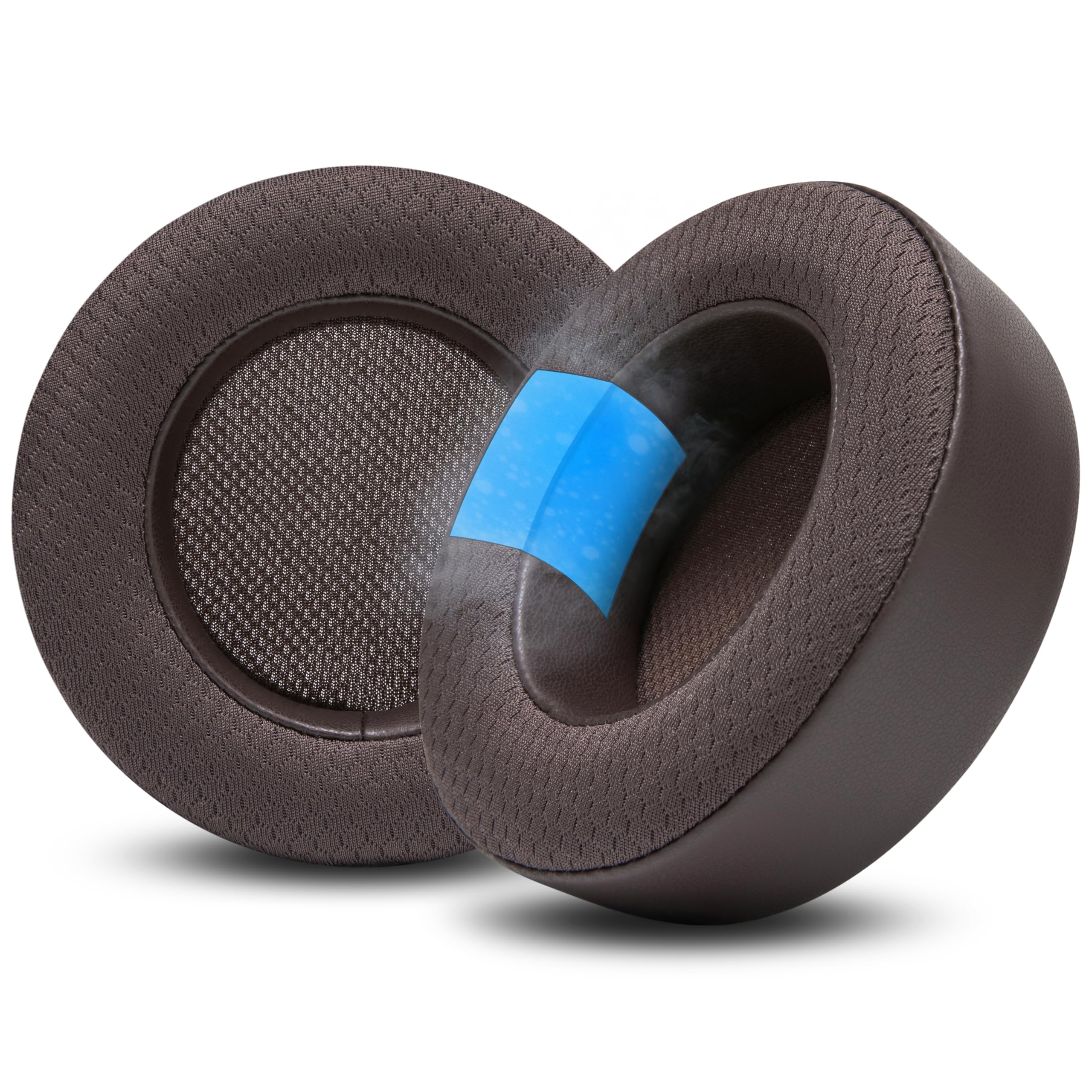 WC Freeze Virtuoso - Hybrid Fabric Cooling Gel Replacement Earpads for Corsair Virtuoso Gaming Headset, Made by Wicked Cushions, Improved Durability,