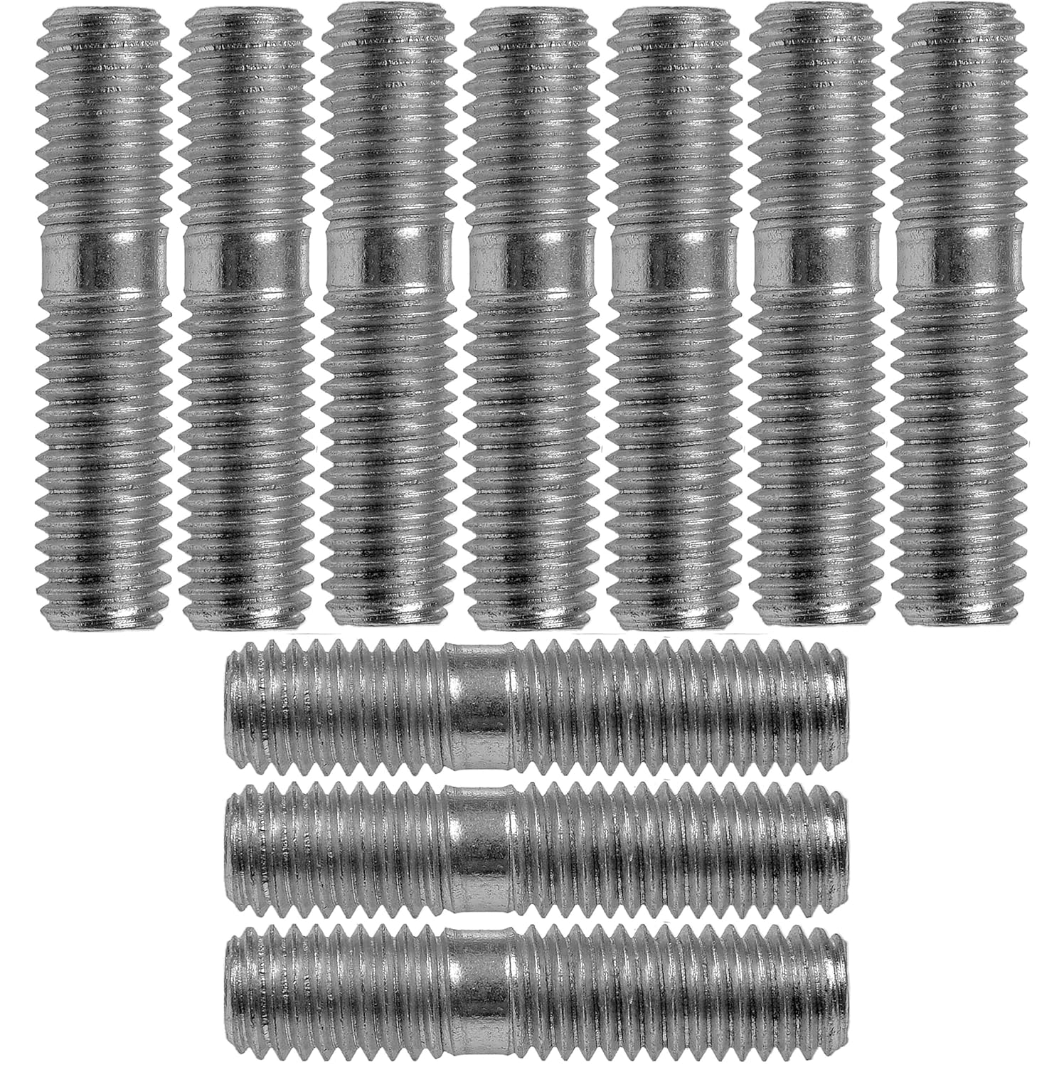 APDTY 786442 Double Ended Stud - M8-1.25 X 16mm and M8-1.25 X 10mm