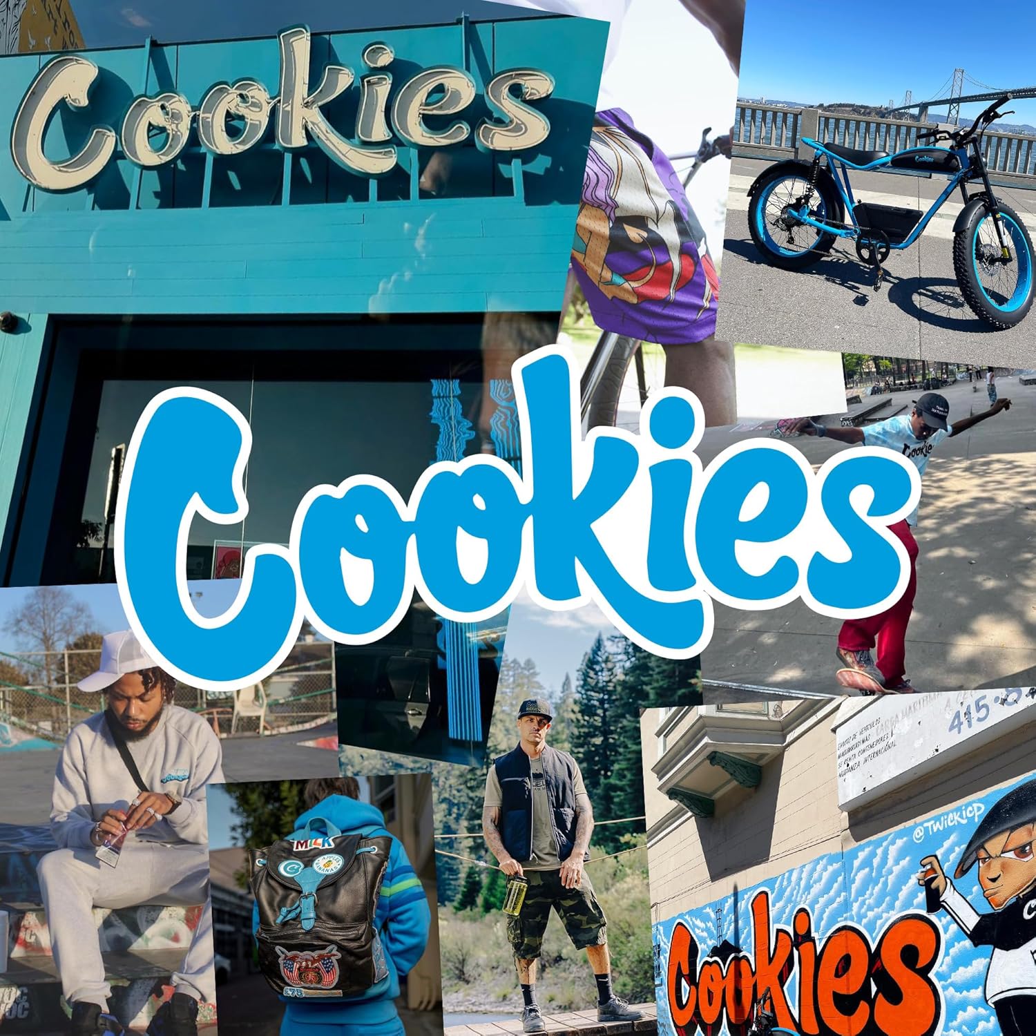 COOKIES Non-Standard Ripstop Nylon Backpack – Durable Tear-Resistant Bag with Heavy-Duty Zippers, Mesh Side Pockets, Adjustable Straps & Laptop Storage – Stylish Streetwear Travel Backpack - Black - Image 7