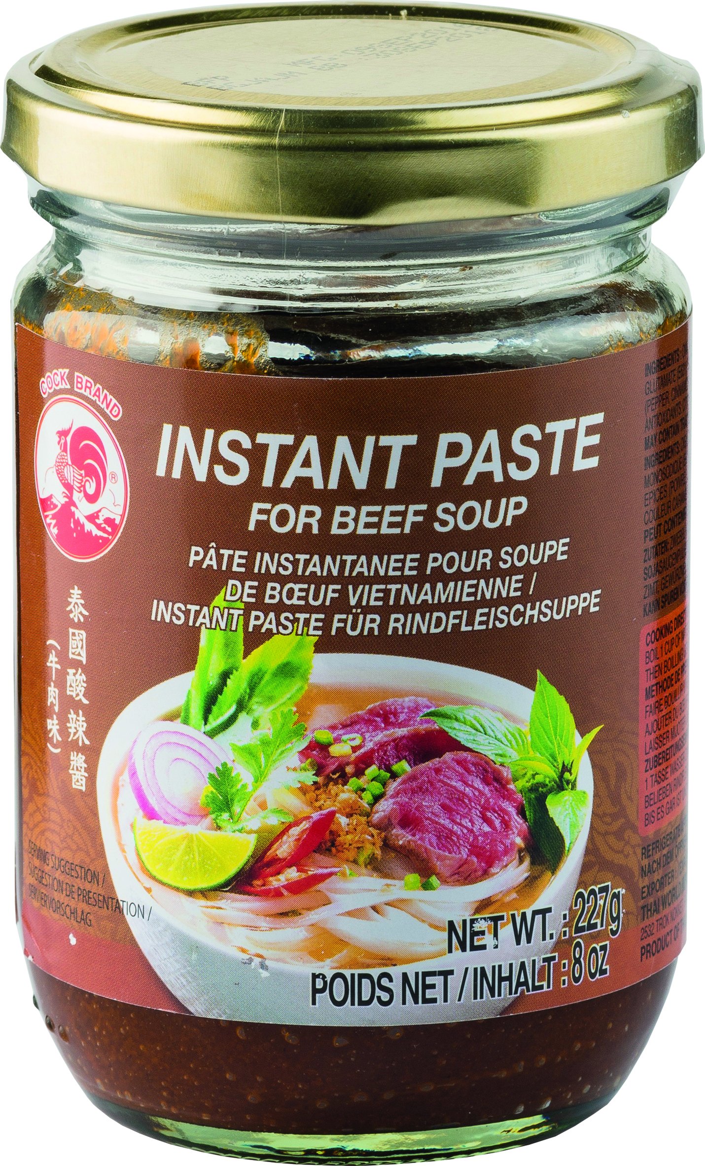 COCK Pâtes Instantanées de la Viande Soupe 0.22 kg 1 Unité