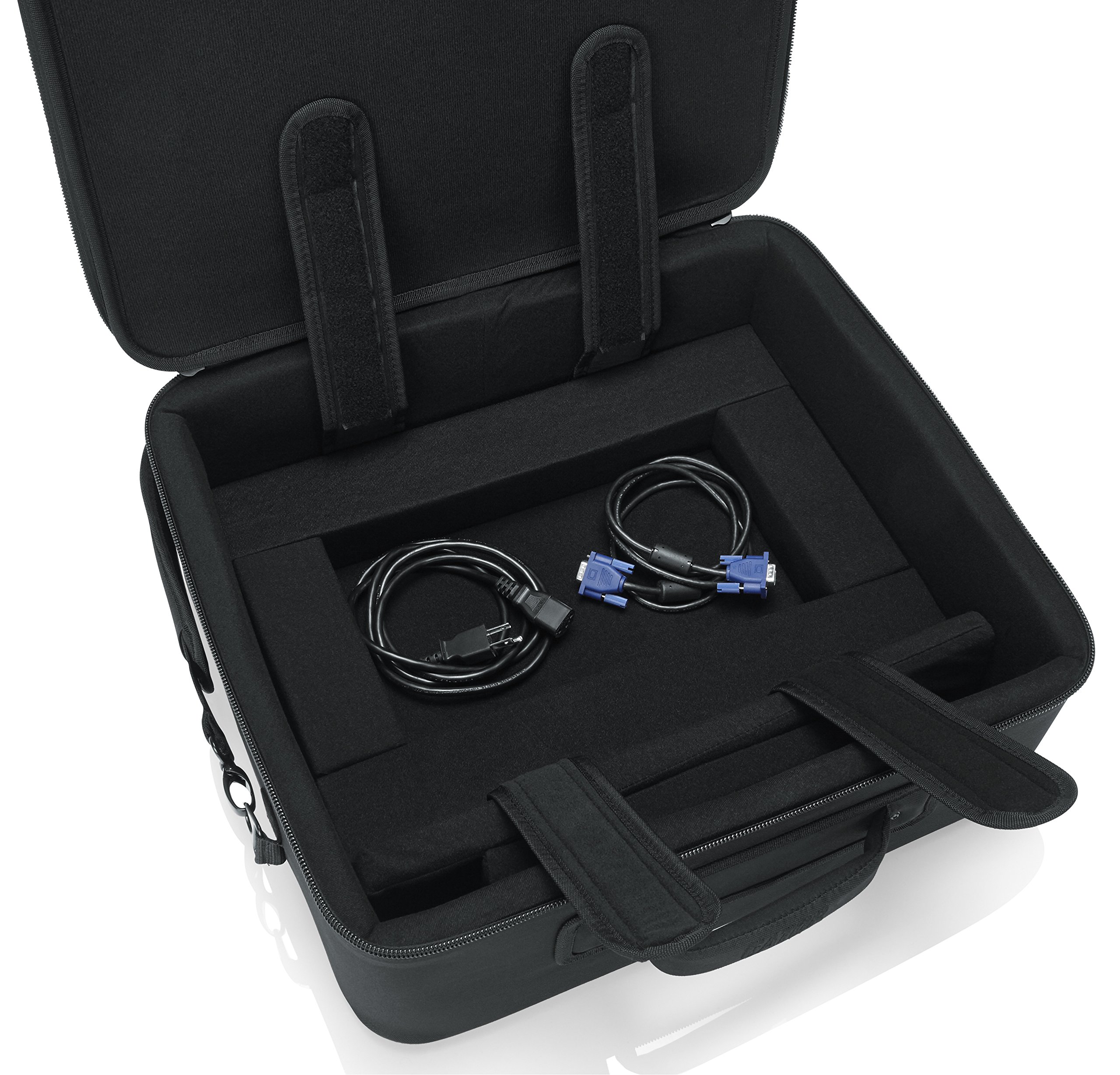 Gator Cases Estuche Ligero para Monitores de Pantalla Plana con Almacenamiento de Cables y Correa de Hombro Removible (G-MONITOR2-GO22)
