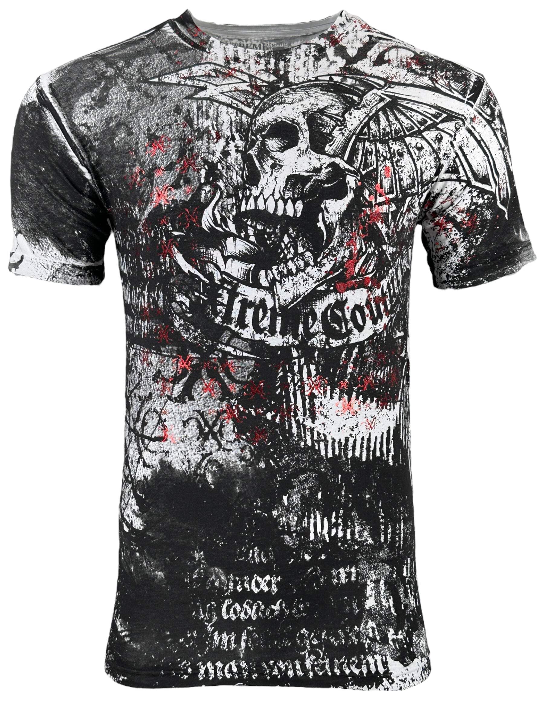 Xtreme Couture by Affliction Men's T-Shirt Combatant, White, XXL
