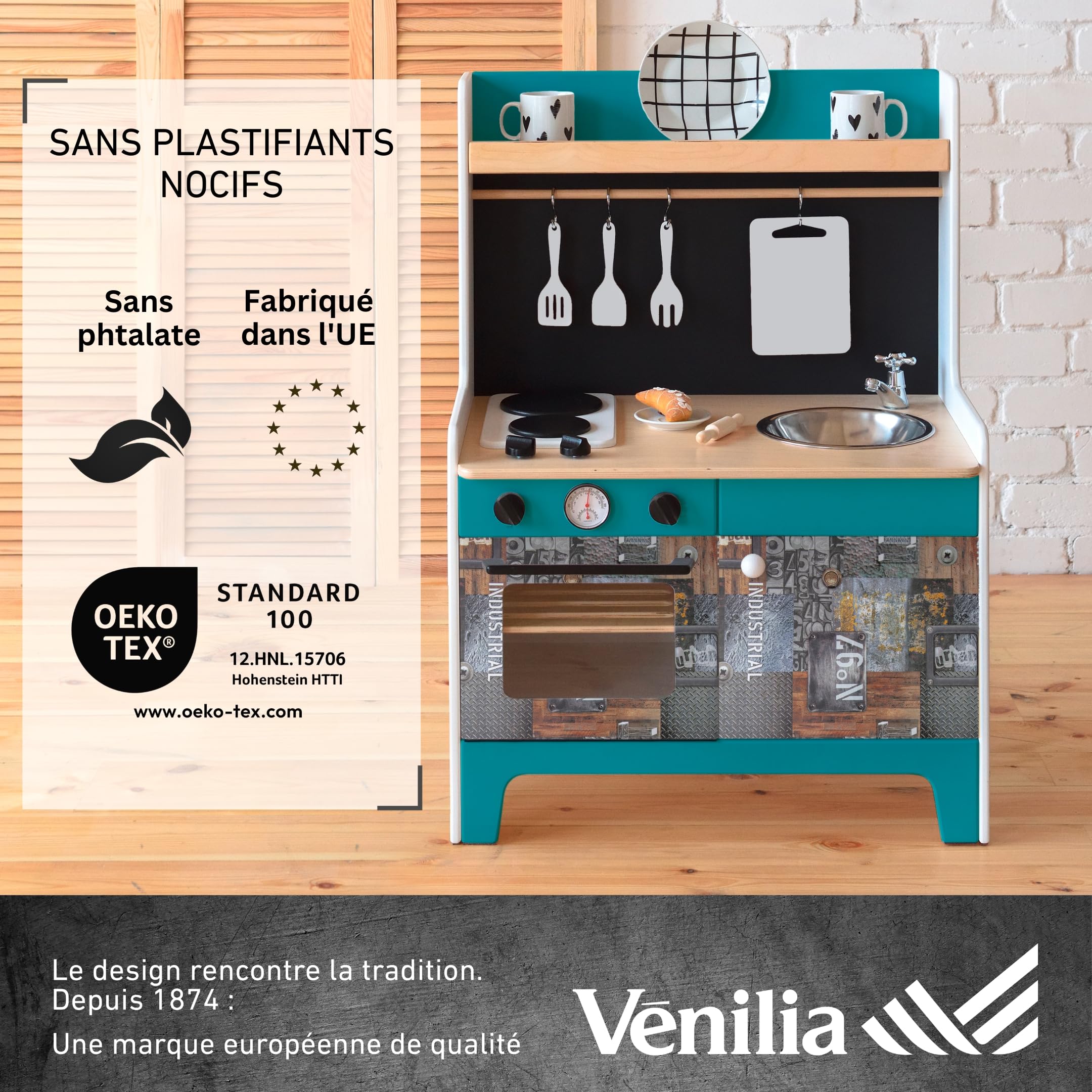Papier Adhésif Aspect Cuir Taupe - 45cm X 1.5m - PVC Sans Phtalates - Pour Meubles Et Déco - Fabriqué En UE