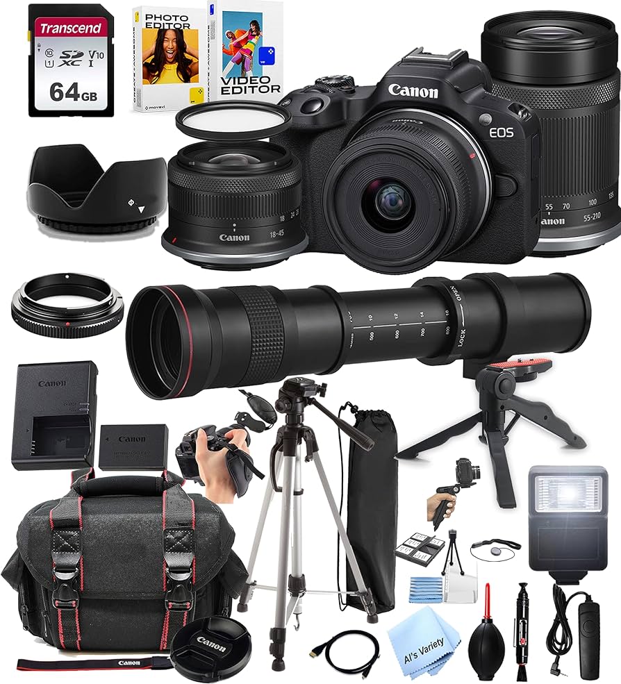 Amazon.com : Canon EOS R50 Mirrorless Camera with 18-45mm and 55