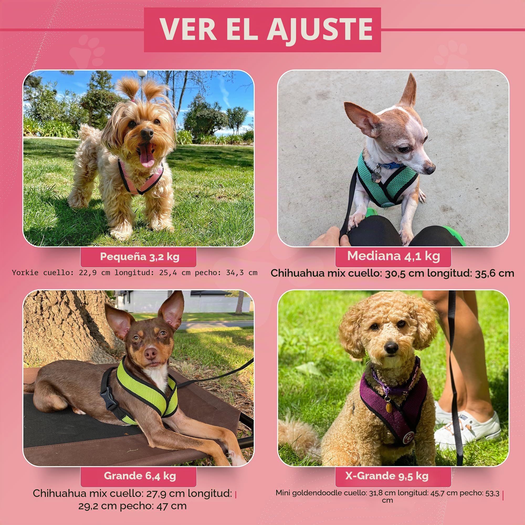 Gooby Choke Libre Comodidad X Suave arnés del Perro, Mediano, Rojo