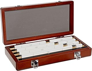 Mitutoyo Ceramic Rectangular Long Gage Block Set, ASME Grade 0, 300 - 500 mm Length (8 Blocks)