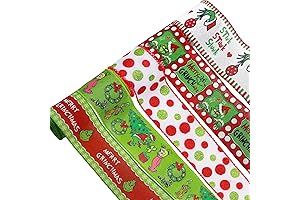The Grinch Ribbon: Unleash Festive Cheer with 5 Vibrant Rolls