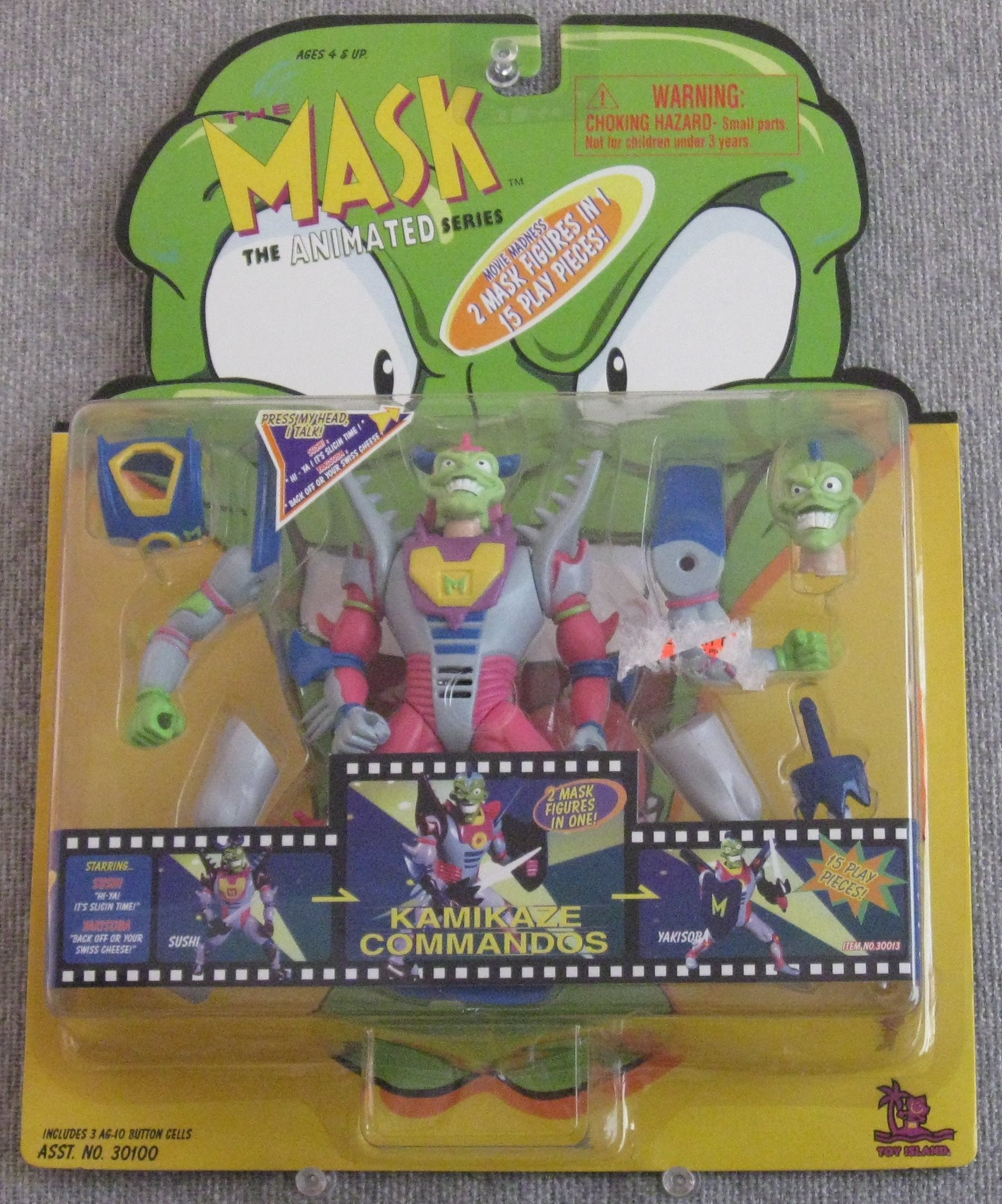 THE MASK ANIMATED SERIES MONSTER MASK ACTION FIGURE by AFLOTTOY