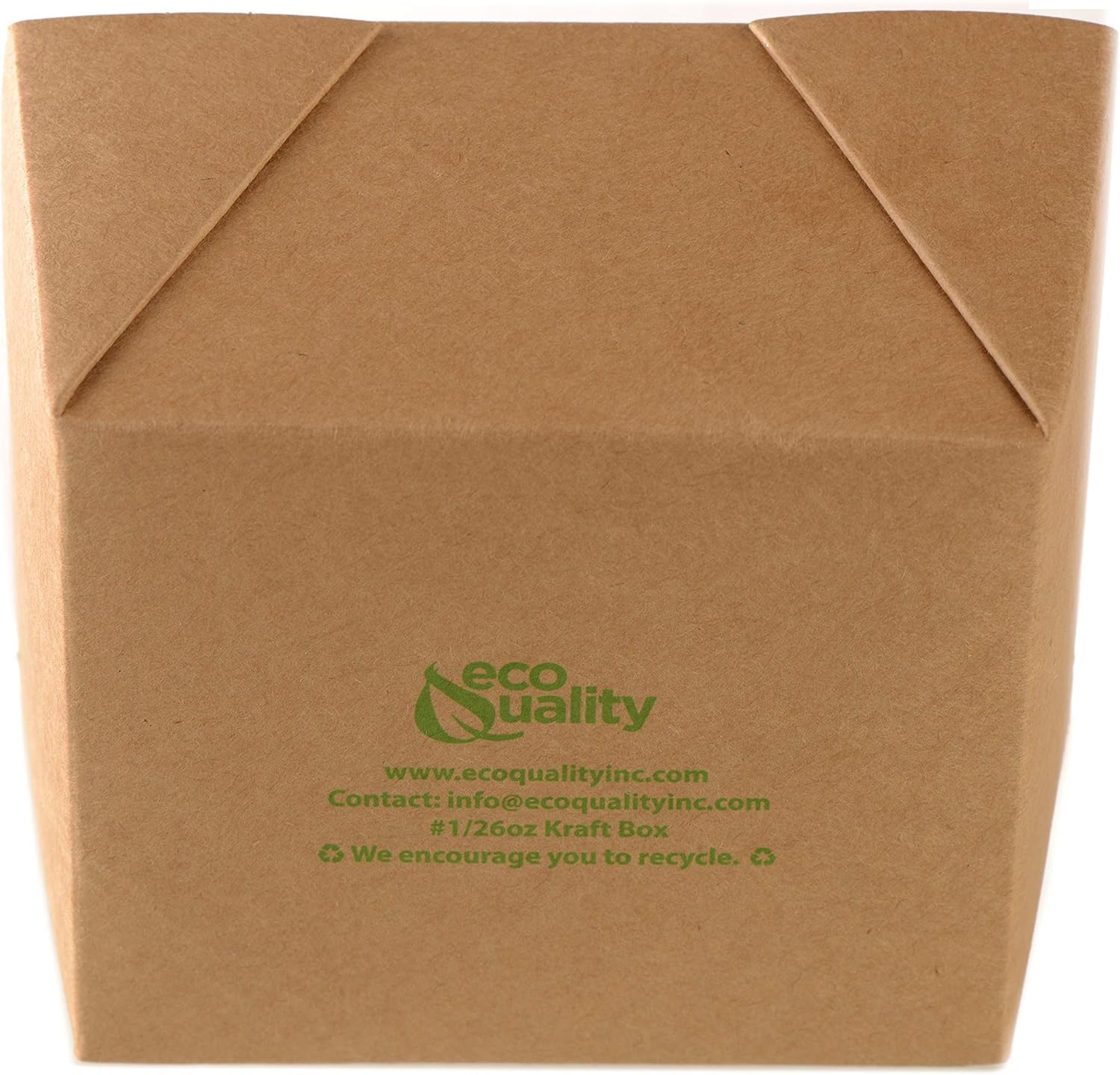 EcoQuality [50 PACK] Take Out Food Containers 26 oz Kraft Brown Paper Box Microwaveable Leak and Grease Resistant - To Go Containers - Restaurant, Catering, Food Truck - Recyclable Lunch Box #1