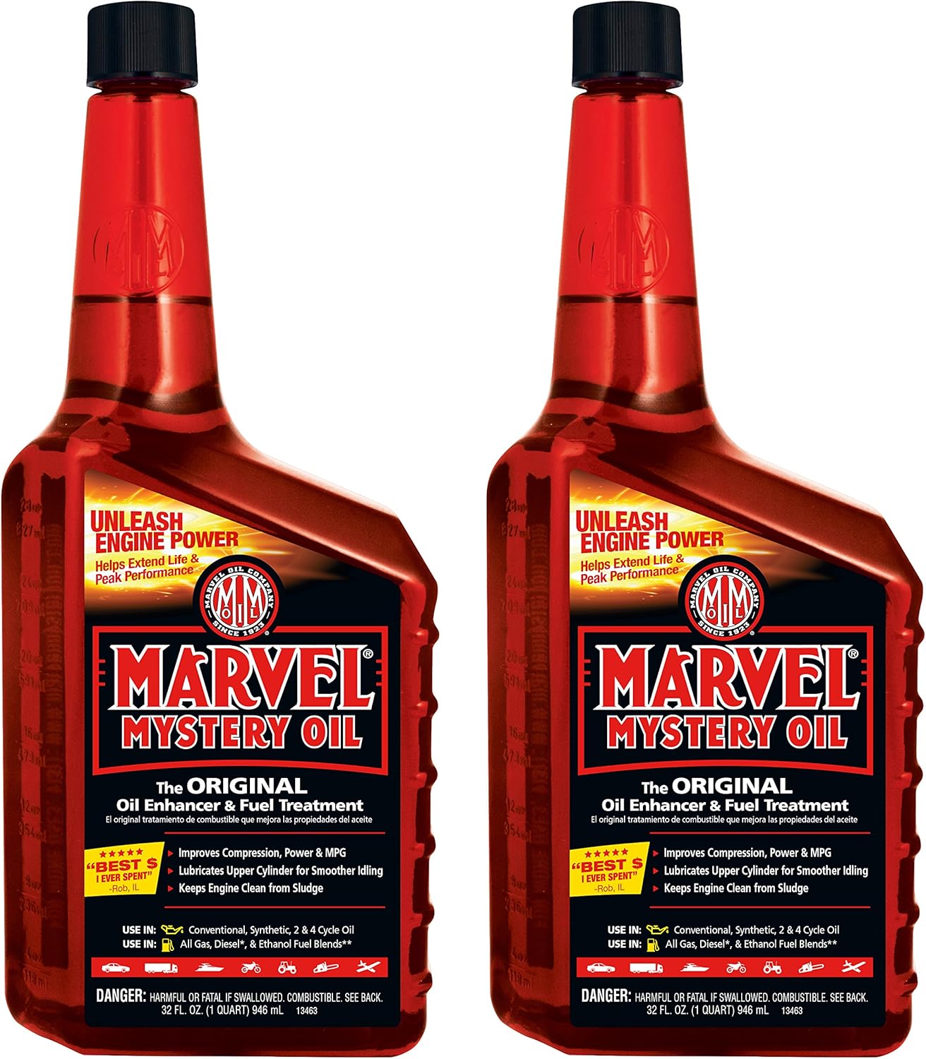 Marvel Mystery Oil 50709 MM13R Mystery Oil-32 oz, 64. Fluid_Ounces, 2 Pack