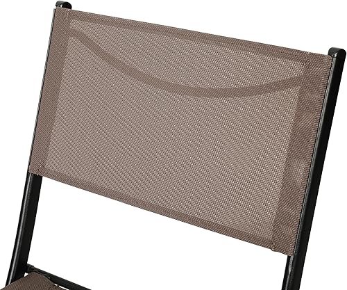 Miniatura 10 de Flash Furniture Brazos - Sillas plegables comerciales para interiores y exteriores, respaldosasientos Flex Comfort, marcos de metal, diseño plegable