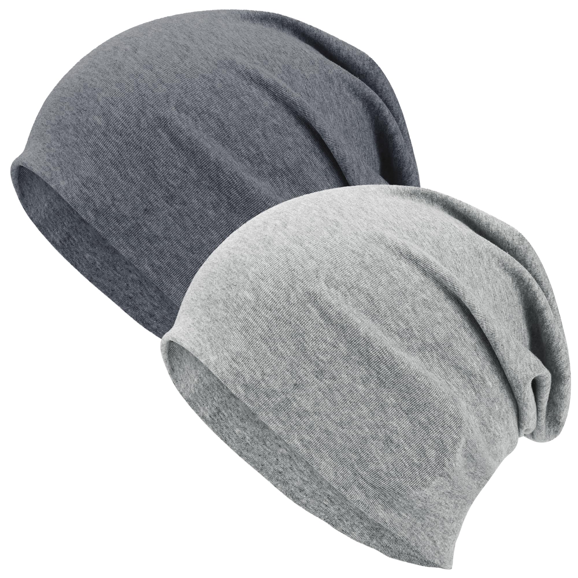ROYBENS 100% Cotton T-Shirt Beanie for Women Men Slouchy Beanies Soft Hipster Daily Hat Lightweight Skull Cap — view 17