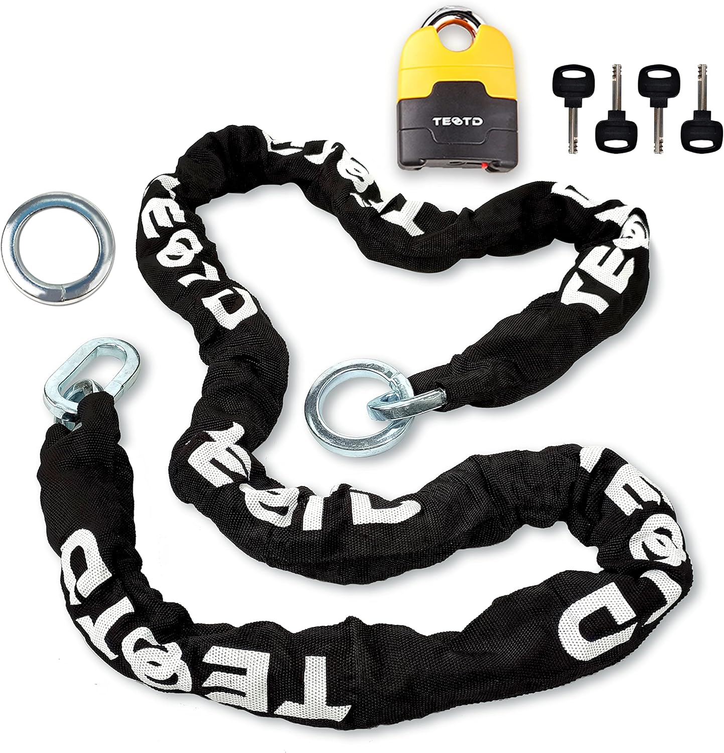 Motorcycle Chain Lock 6.6feet/200cm Long Heavy Duty Anti