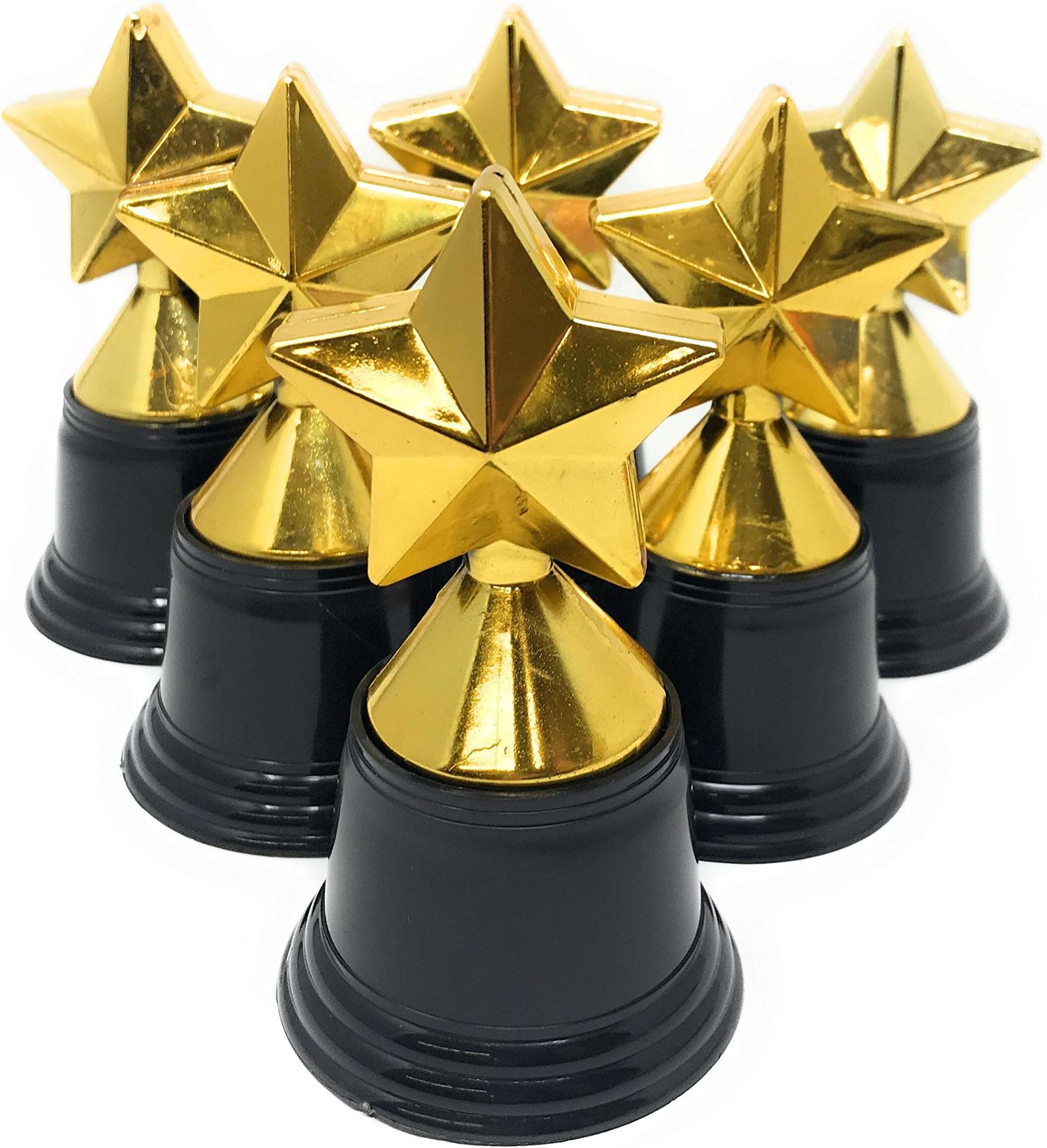 Funiverse 20 Bulk 4.5" Gold Tone Star Trophies