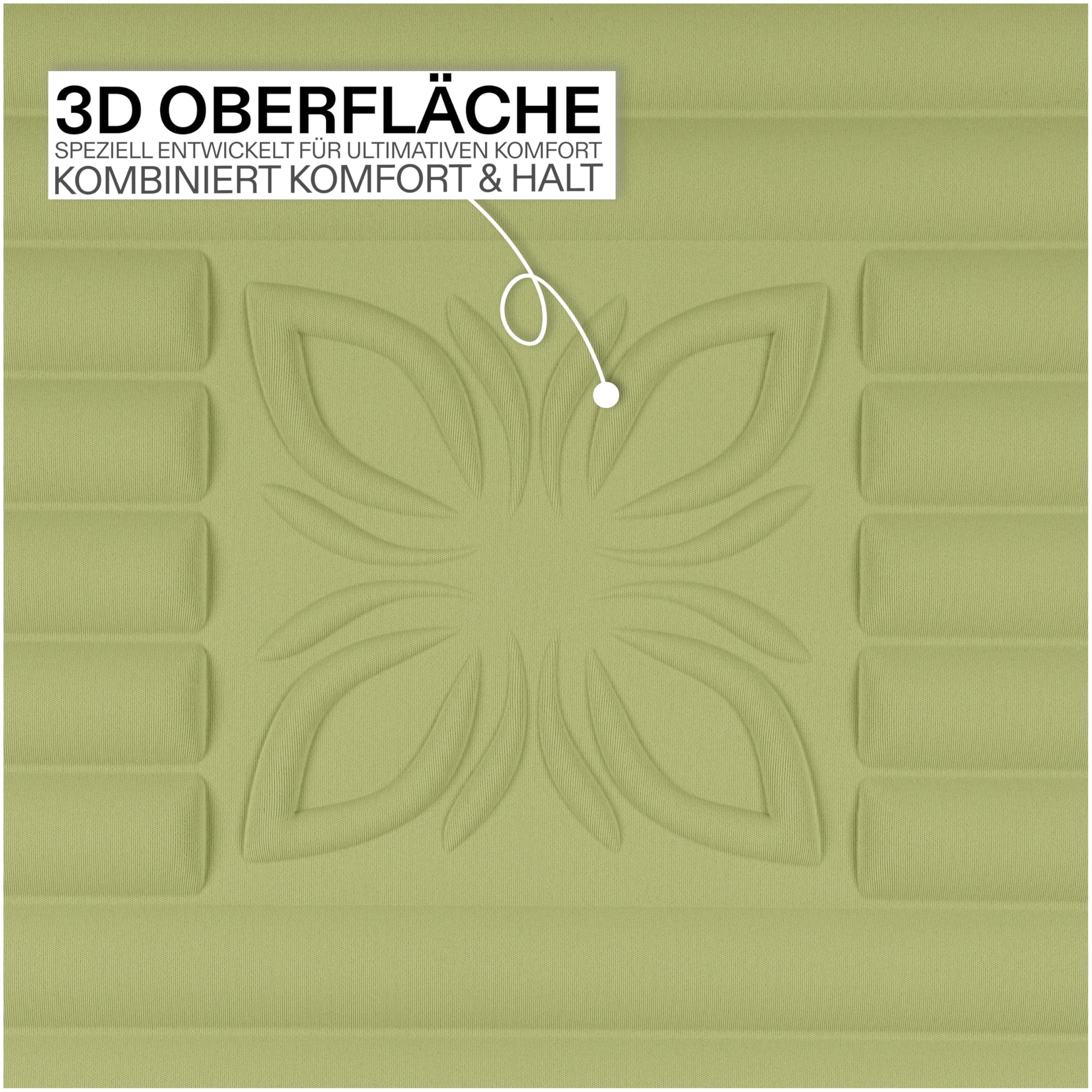 COMFY™ 190x70cm, 8mm dick, Weiche Polsterung, Rutschfest, Perfekt für Fitness, Yoga und Pilates
