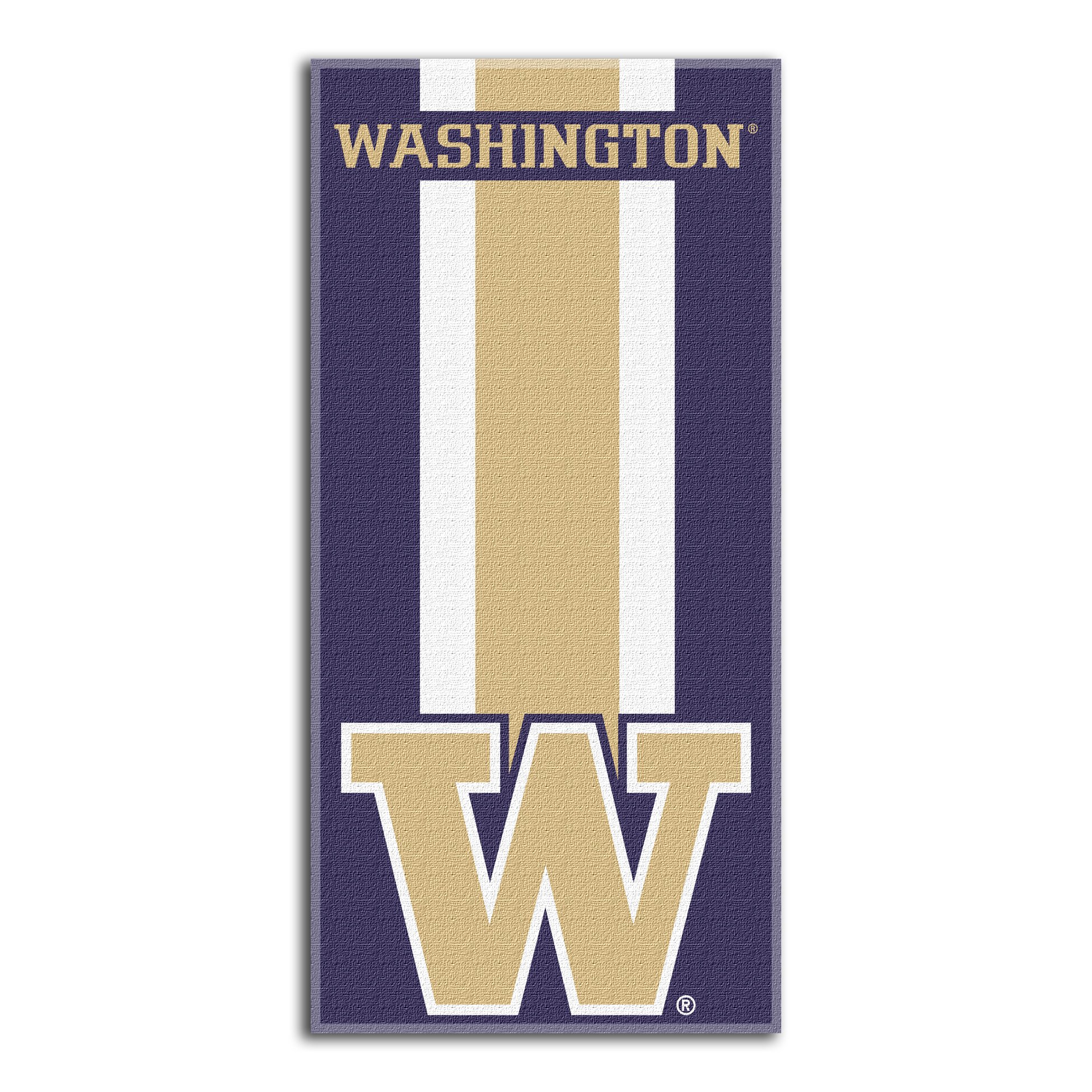 Northwest NCAA Washington Huskies Unisex-Adult Beach Towel, 30" x 60", Zone Read
