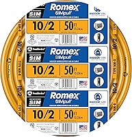 Vista 2 de Southwire Romex - Cable NMB de 10/2 W/G, bobina de 50 pies + disyuntor Q130 de 30 amperios tipo QP de un solo polo