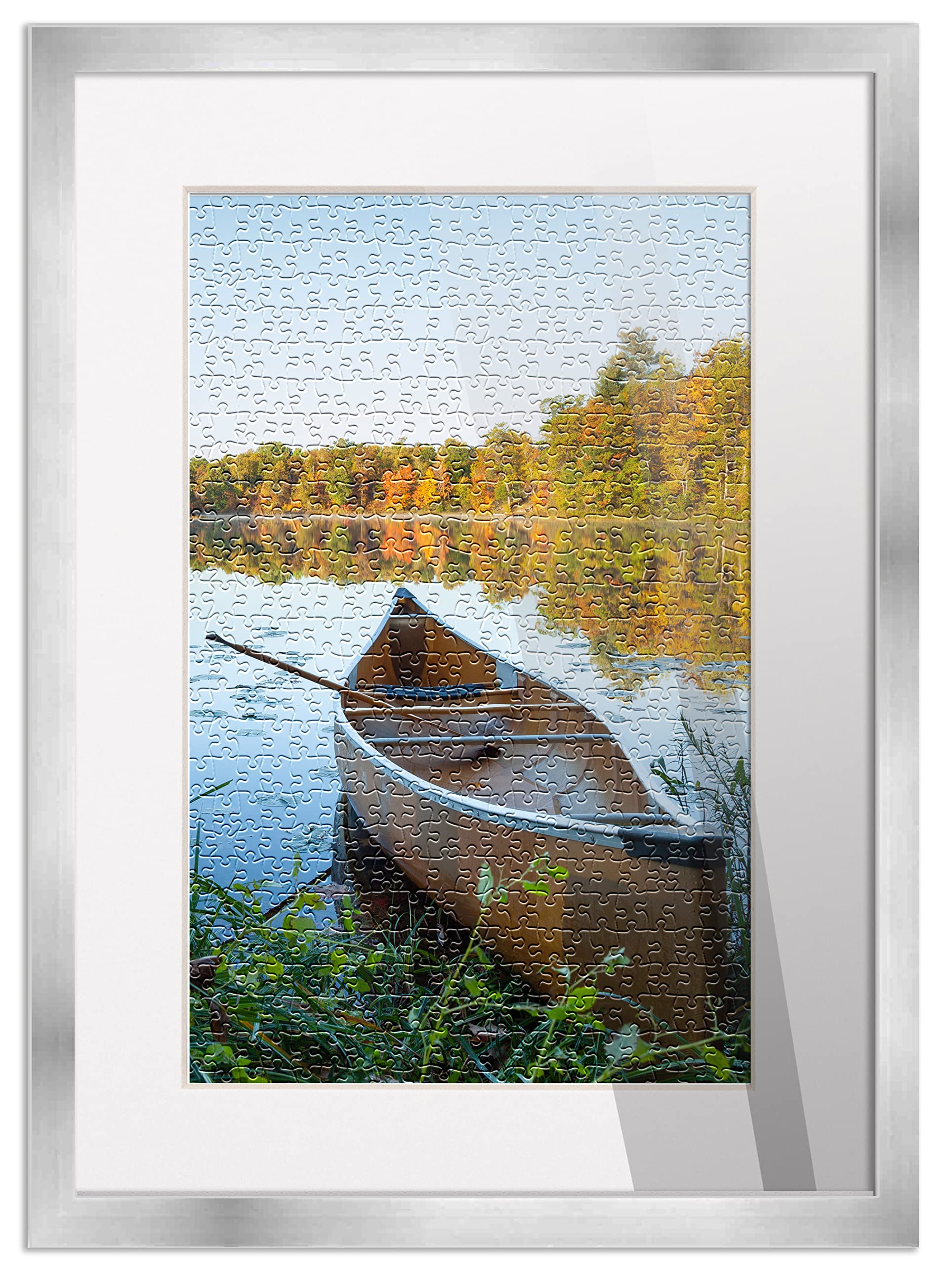 Amazon.com - 26x32 Frame Matted to Display 24x30 Puzzle with Peel