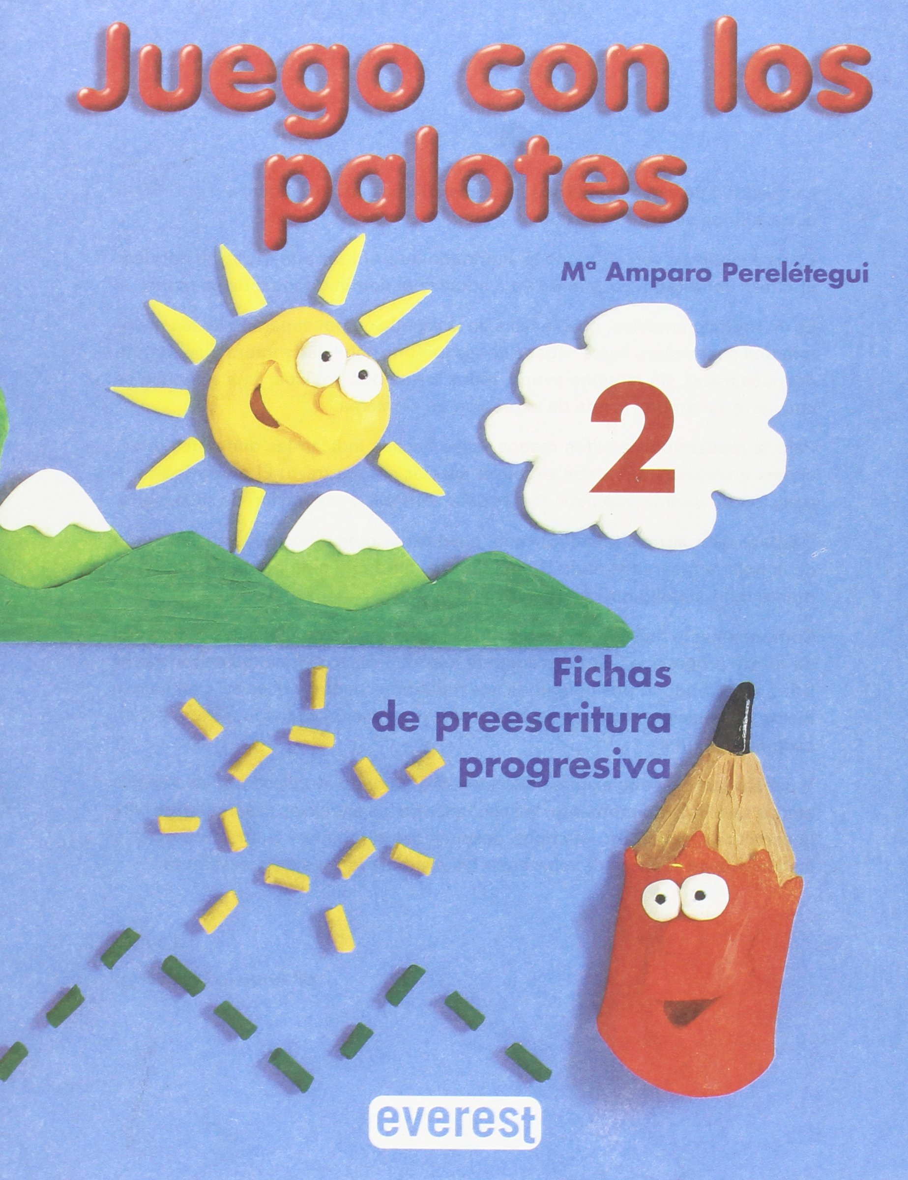 Juego con los palotes 2: Fichas de preescritura progresiva