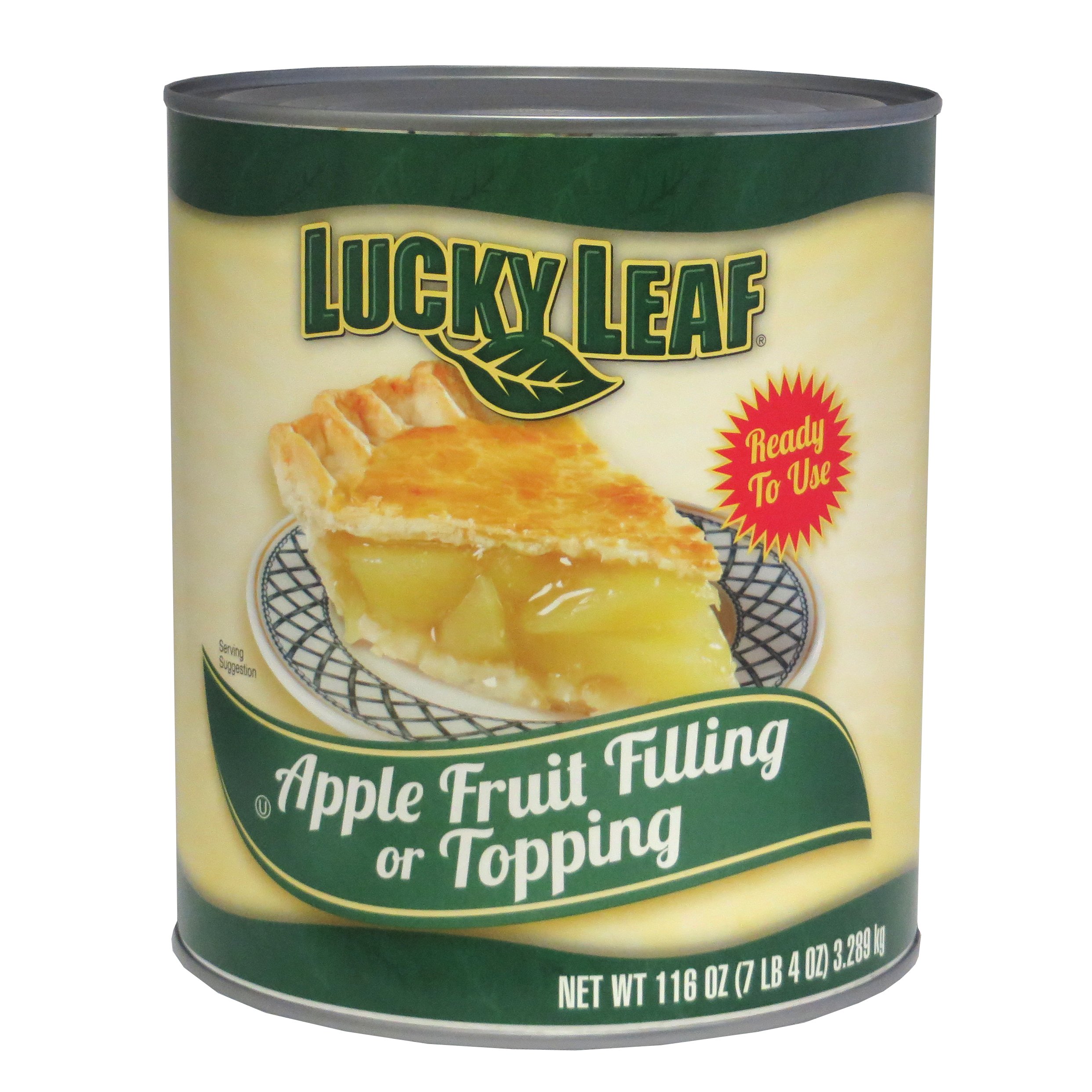 Lucky Leaf Apple Fruit Filling/Topping, 116 oz , 6 per case