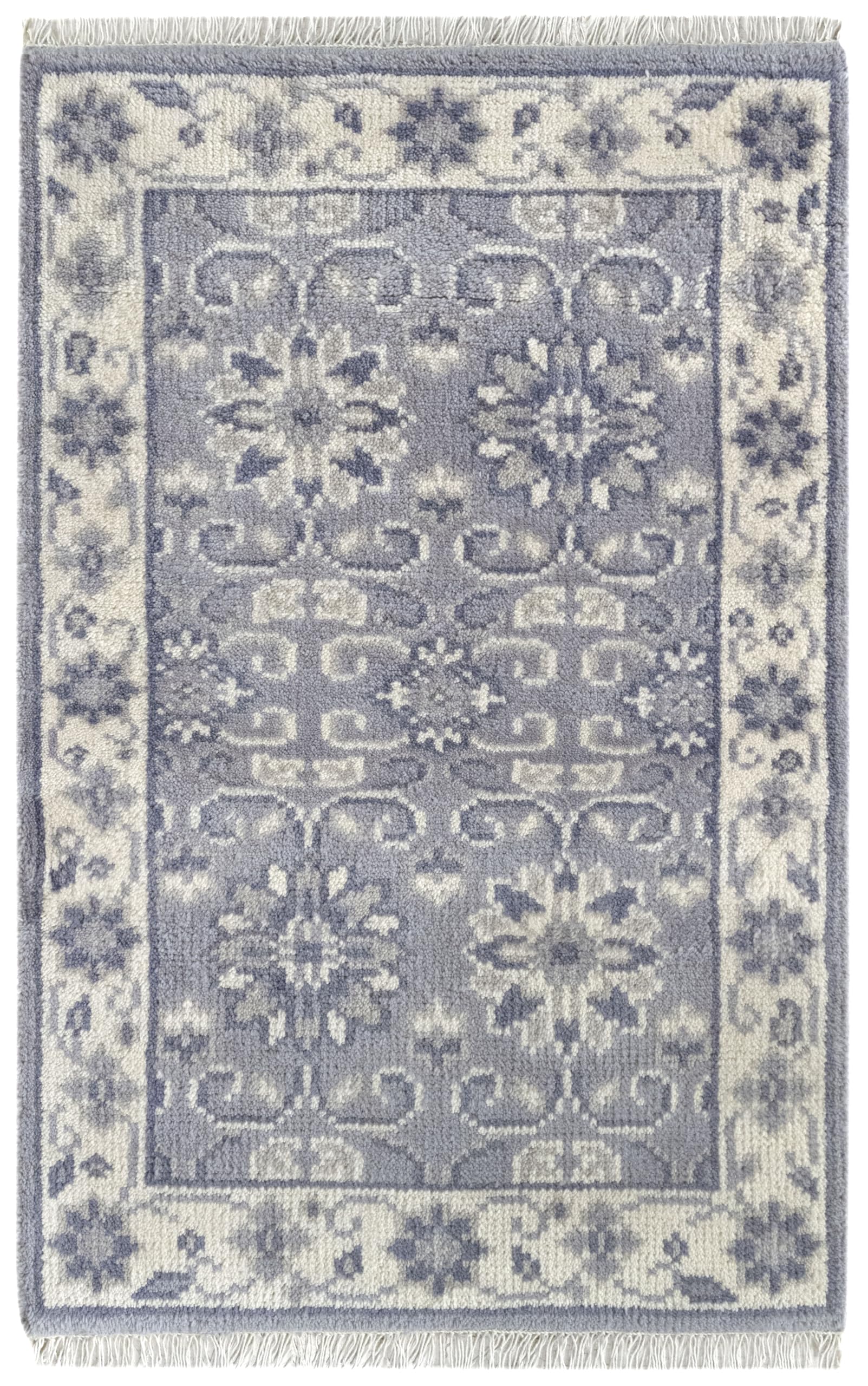 Tapis moderne en laine HAMID gris 120x80 cm pour isoler les sols froids du salon