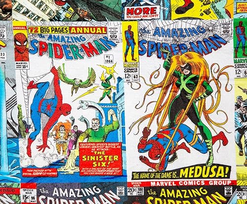 Miniatura 3 de Marvel Spider-Man - Manta de forro polar con respaldo de sherpa rojo para el 60 aniversario  Funda de poliéster suave de felpa para sofá y cama,