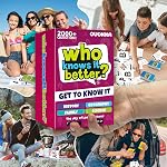 Jeux de conseil familial pour les enfants 8-12 — ensemble 4 en 1 Jeux de famille pour enfants et adultes — Qui le sait mieux — 2000+ Questions pour les âges 5+ — Don de quiz pour les cartes éducatives et amusantes pour les adolescents pour le voyage et la fête