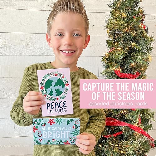 Miniatura 9 de 24 tarjetas de Navidad en caja con sobres, tarjetas de pesebre religiosas surtidas a granel