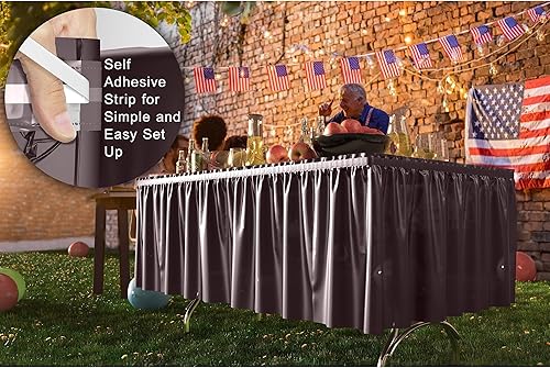 Miniatura 4 de Falda de mesa de plástico marrón