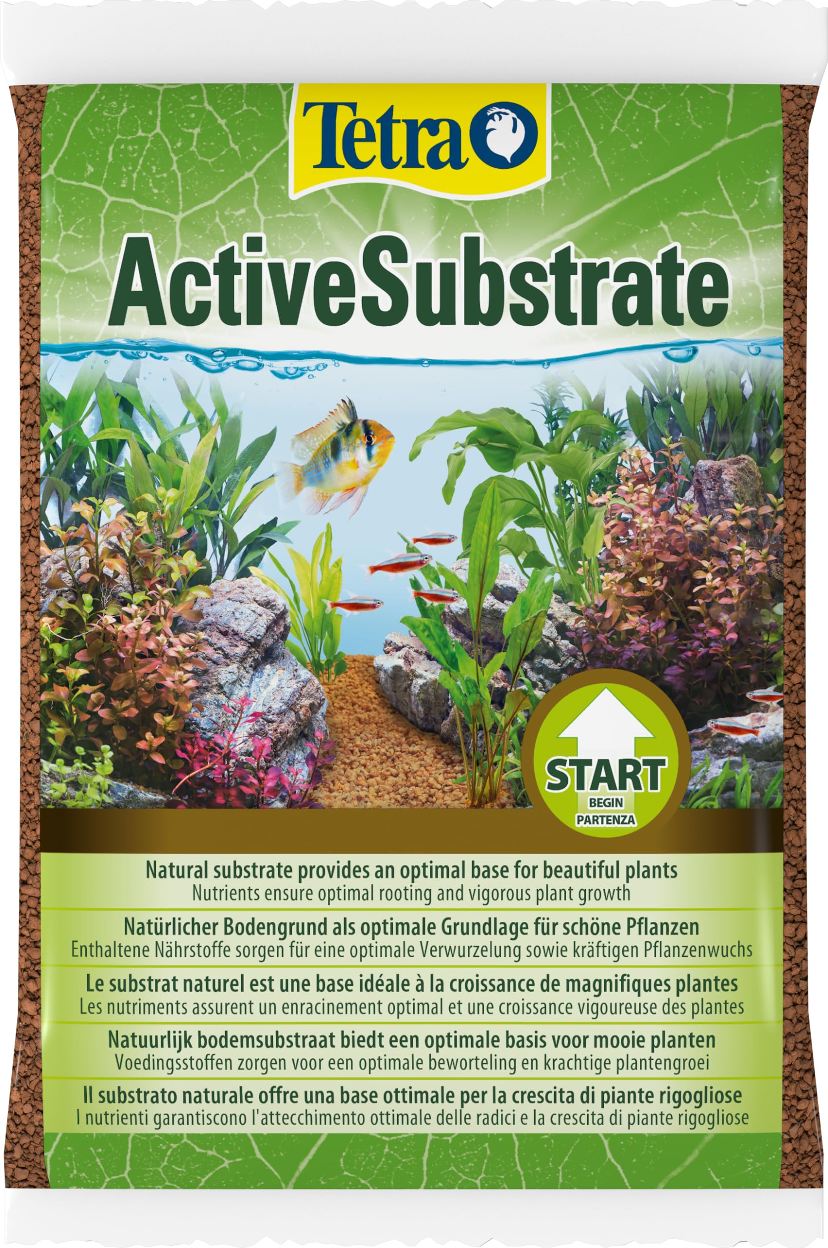 Tetra ActiveSubstrate (suelo natural de minerales de arcilla neutros al agua, alternativa a las piñas de acuario)