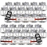 Candle Charisma Disposable Liquid Candles - Oil Tea Lights with Extended 8 Hour Burn Time - Dripless Liquid Candle&comma; Smokeless Clean Burning Fuel&comma; 30 PCS