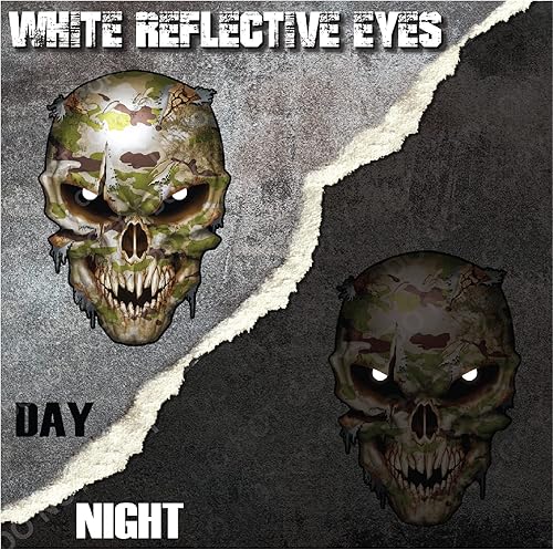 Calcomanía de calavera de camuflaje para automóvil, camión o cualquier superficie lisa y limpia para mostrar apoyo al soldado militar de la marina
