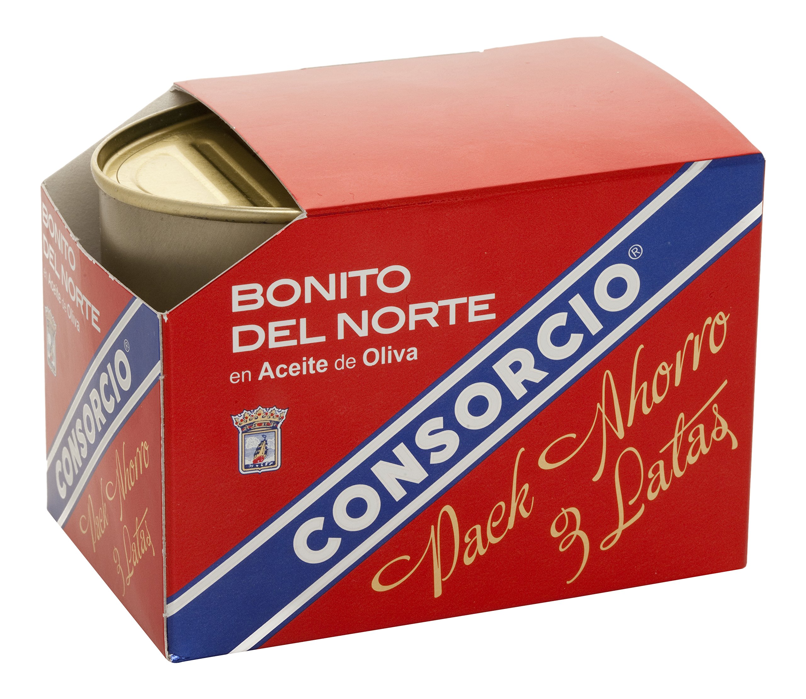 Consorcio - Bonito del Norte en Aceite | 24 Latas de 110 gr, Total de 2640 gr | Bonito de Santoña con Aceite y Sal en Lata | 100% Natural