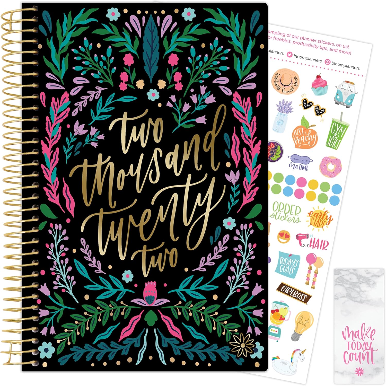 Buy bloom daily planners 2022 Calendar Year Day Planner January 2022