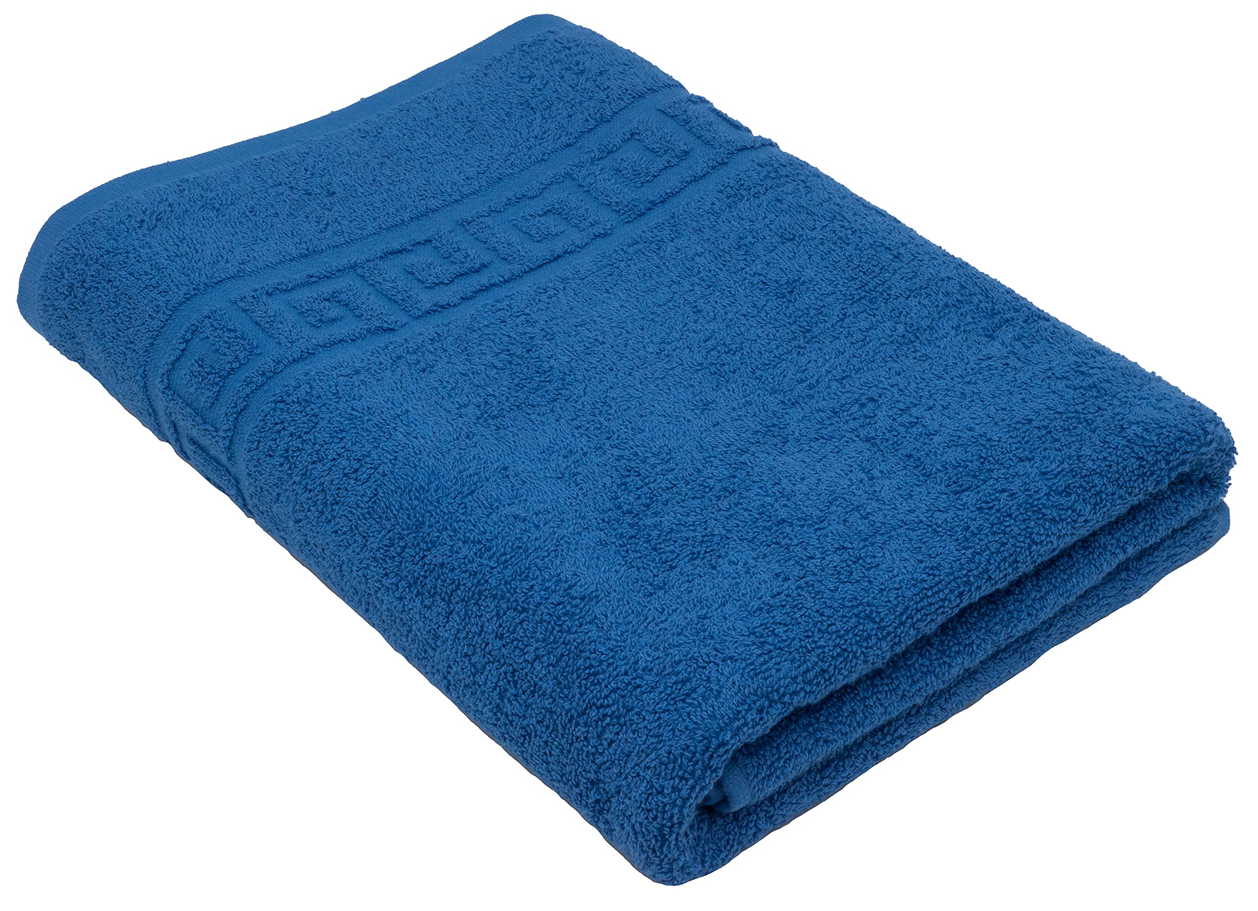 LIGHT TURQUOISE 2 X BATH TOWELS SET, 70X140 LARGE SIZE 100% NATURAL COTTON 500 GSM THICK ABSORBENT TOWEL, HOTEL QUALITY RINGSPUN — view 56