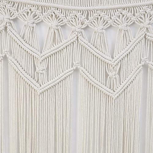 Miniatura 6 de Cortinas bohemias de macramé para puertapuerta, divisores de habitación, despedida de soltera, fondo de fotos de baby shower, 52 pulgadas de ancho x