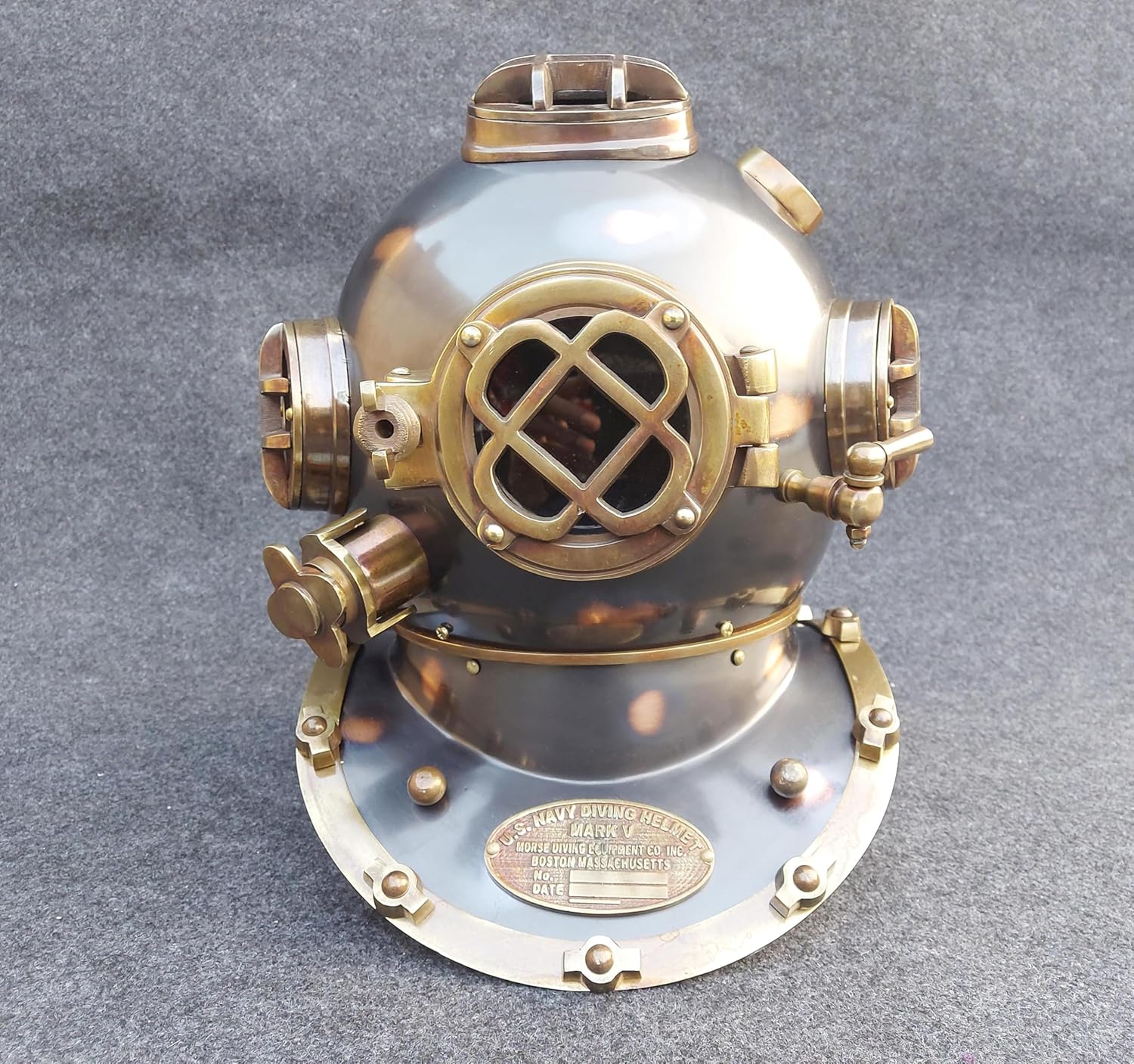 Black Nautical U.S Navy Scuba Diving Helmet l See Lovers Gift Nautical Gift Aluminium 18 Guage Steel