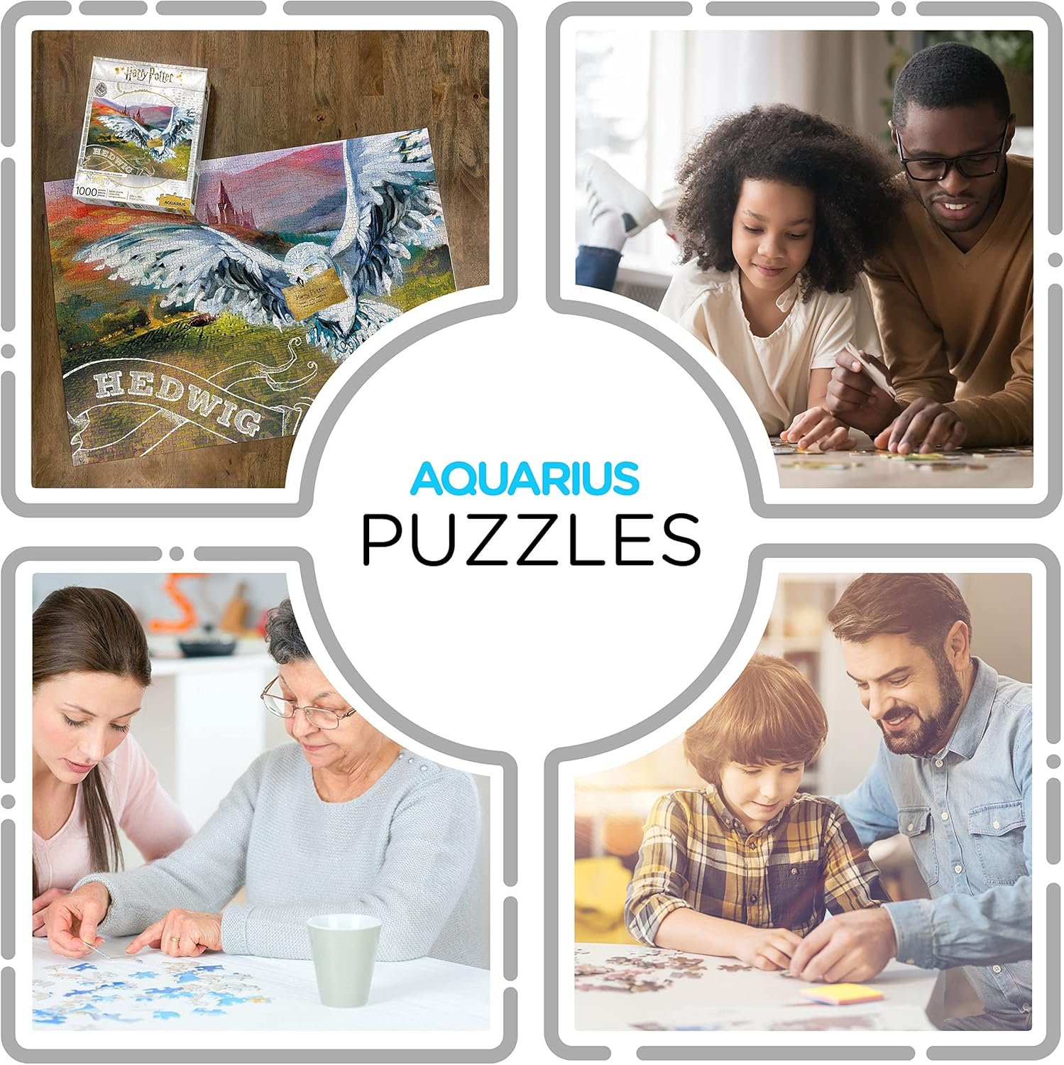 AQUARIUS Harry Potter Puzzle Hedwig (1000 Piece Jigsaw Puzzle) - Officially Licensed Harry Potter Merchandise & Collectibles - Glare Free - Precision Fit - Virtually No Puzzle Dust - 20 x 28 Inches