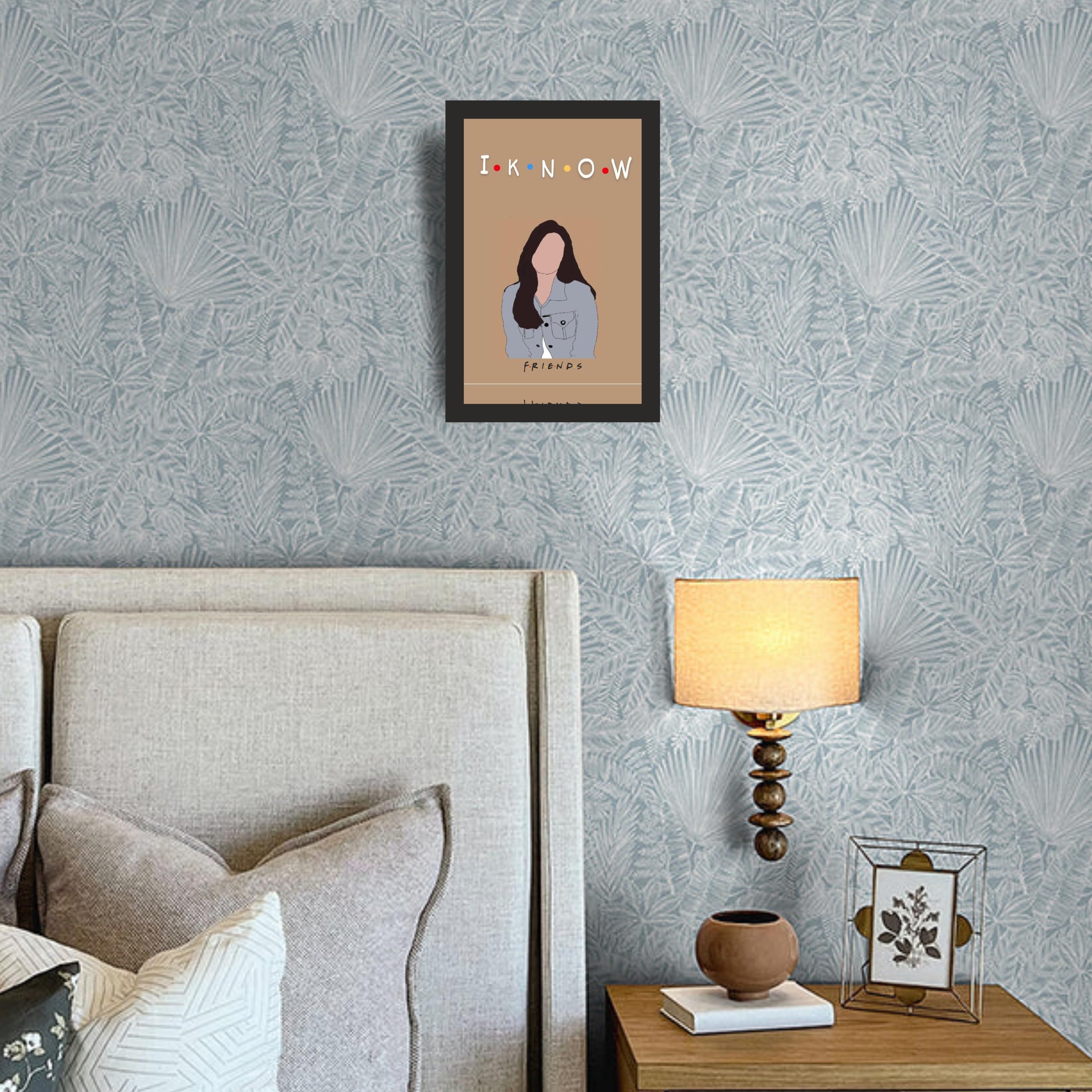Friends Monica I Know Denim Portrait Photo Frame A4 Black