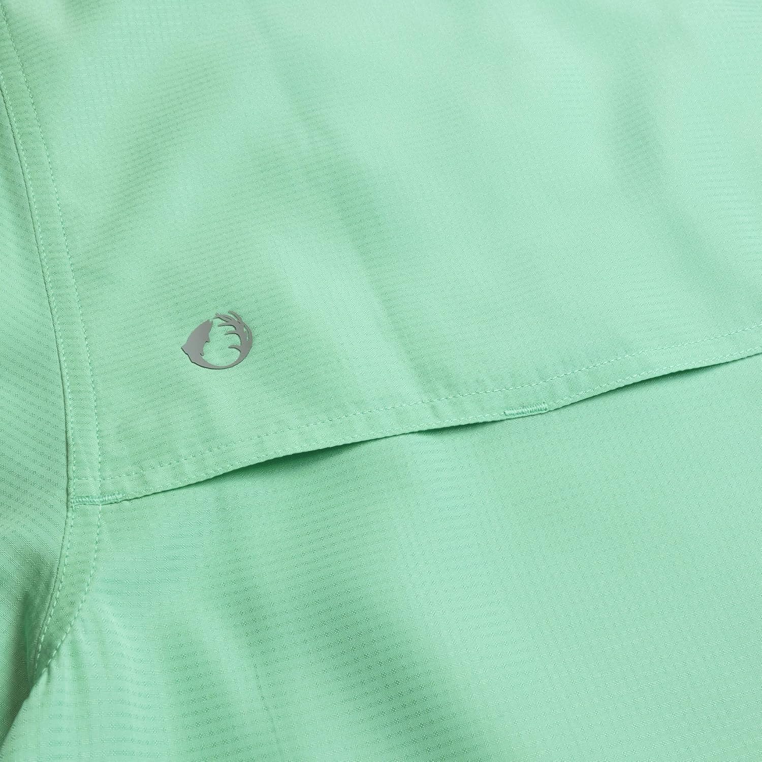 The American Outdoorsman Poly Grid Mens Short Sleeve Shirt Fishing Shirt - Image 5