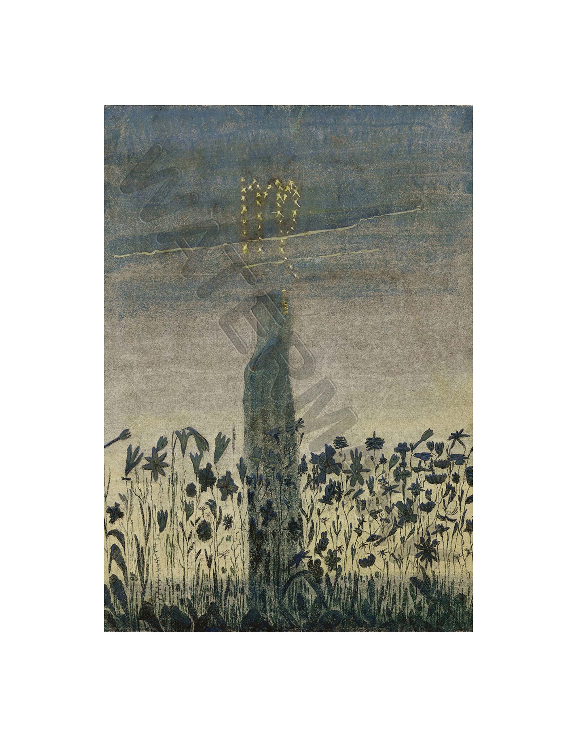 Wee Blue Coo Ciurlionis Sun Passing Virgo Wall Art Print